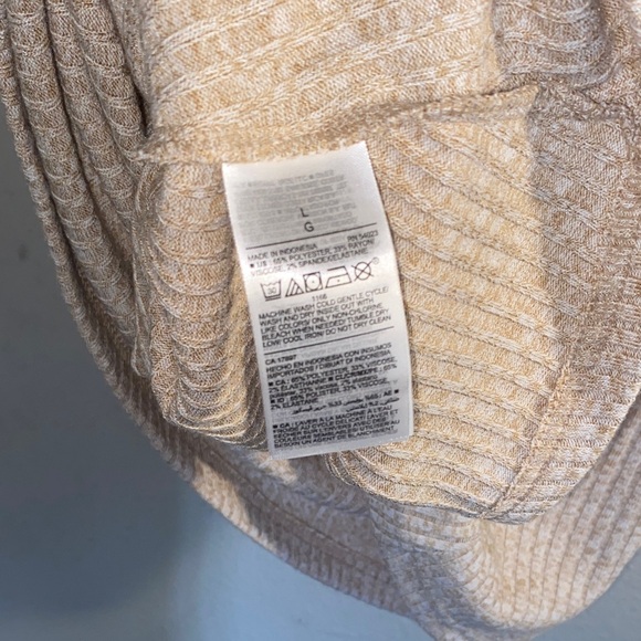 Old Navy Beige Ribbed Long Sleeve Dress - Picture 6 of 6